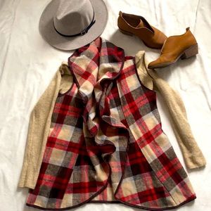 Plaid vest